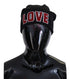 Dolce & Gabbana Black Wool Fur Ball DG Love Winter Beanie One Size Hat